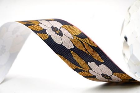 Rustikal Frühling Floral Jacquardband_AI-KN